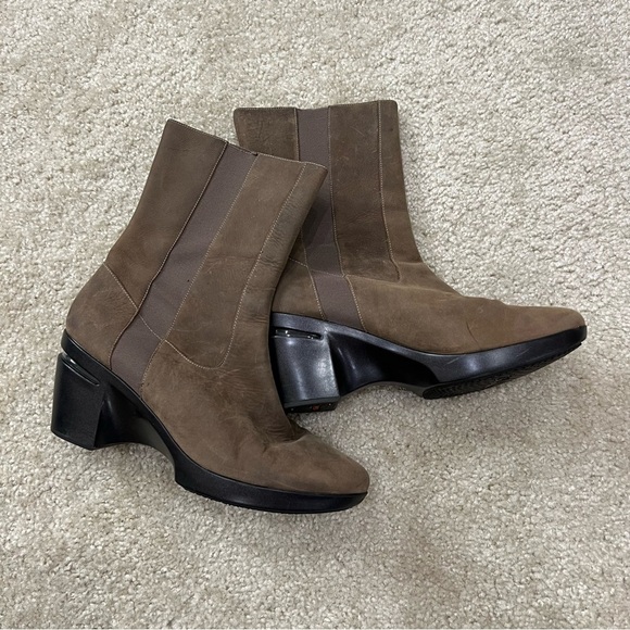 Cole Haan Air Sara Short Boots mid calf  Olive Green Wm Sz 11 D29422 Pull On, - Picture 5 of 16